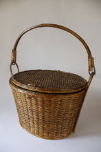 Load image into Gallery viewer, CANE BASKET WITH HANDLE