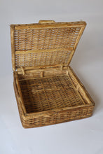 Load image into Gallery viewer, CANE BASKET WITH LID