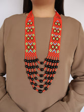 Load image into Gallery viewer, Goulu Timeless Necklace Red Multi Strand
