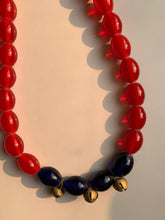 Load image into Gallery viewer, Goulu Timeless Necklace Red and Black Beads
