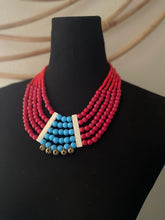 Load image into Gallery viewer, GTJ Timeless Necklace Red Multi Strand
