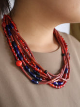 Load image into Gallery viewer, Goulu Timeless Necklace Red Multi Strand
