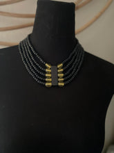 Load image into Gallery viewer, GTJ Timeless Necklace Black Beads

