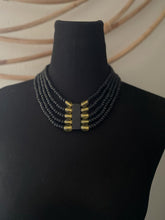 Load image into Gallery viewer, GTJ Timeless Necklace Black Beads
