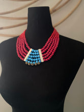 Load image into Gallery viewer, GTJ Timeless Necklace Red Multi Strand
